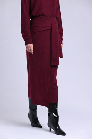 Cashmere Maxi Wrap Skirt