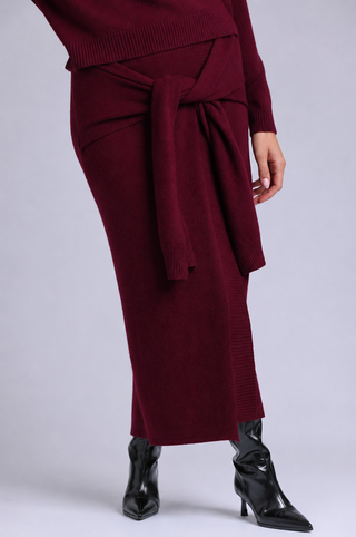 Cashmere Maxi Wrap Skirt