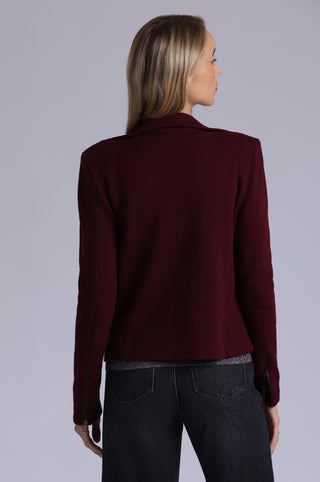 Cotton Blend Moto Jacket