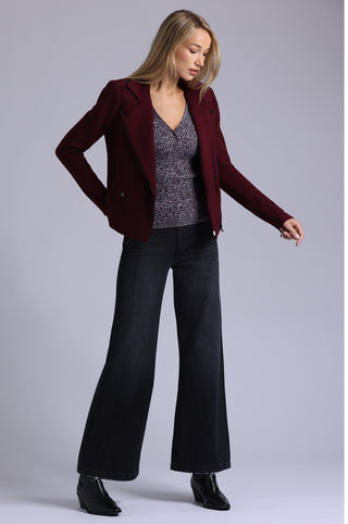 Cotton Blend Moto Jacket