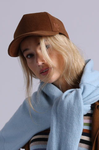 Wool Trucker Hat with Minnie Rose Embroidery