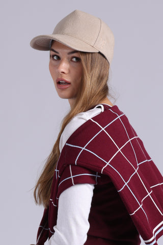 Wool Trucker Hat with Minnie Rose Embroidery