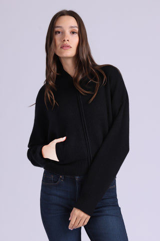 Cashmere Cropped Bomber