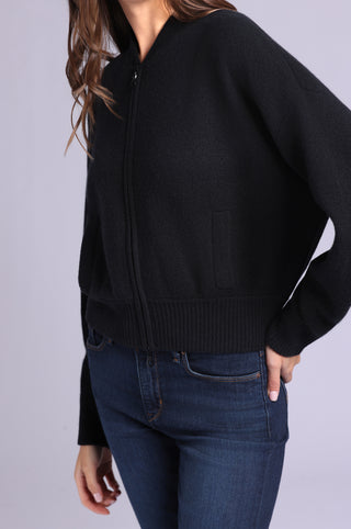 Cashmere Cropped Bomber