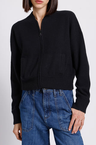 Cashmere Cropped Bomber
