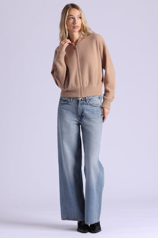 Cashmere Cropped Bomber