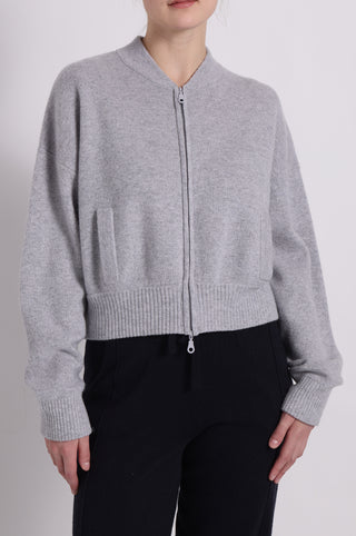Cashmere Cropped Bomber