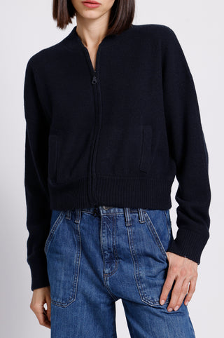 Cashmere Cropped Bomber