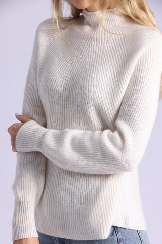 Luxe Cashmere Seamless Mock Neck
