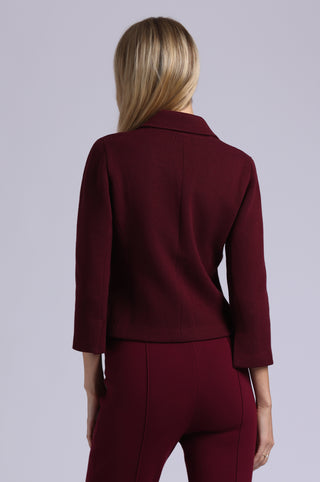 Cotton Blend Shrunken Blazer