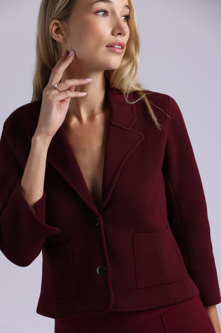 Cotton Blend Shrunken Blazer