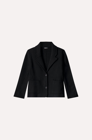 Cotton Blend Shrunken Blazer