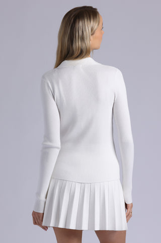 Viscose Ribbed Collared Henley