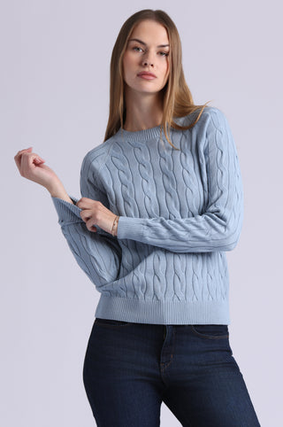 Cotton Classic Cable Crew