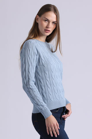 Cotton Classic Cable Crew