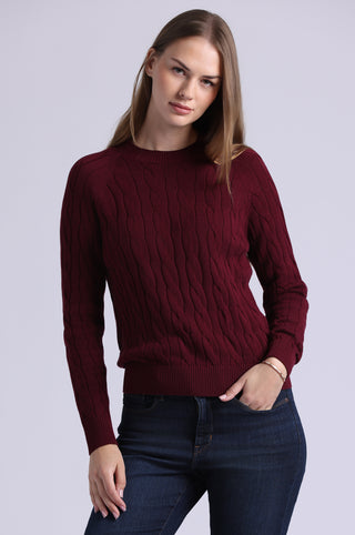 Cotton Classic Cable Crew