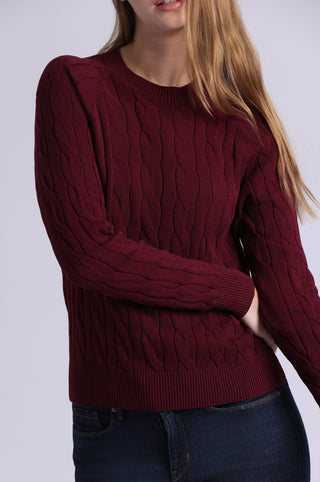 Cotton Classic Cable Crew