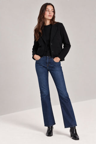 Viscose Blend Shrunken Blazer