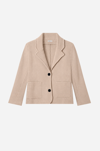 Viscose Blend Shrunken Blazer