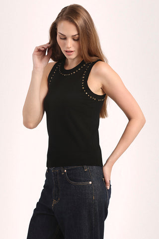 Viscose Western Embellished Tank