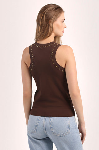 Viscose Western Embellished Tank