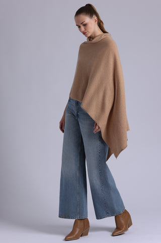 12 Gauge Cashmere Funnel Neck Ruana