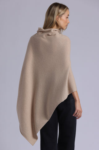 12 Gauge Cashmere Funnel Neck Ruana