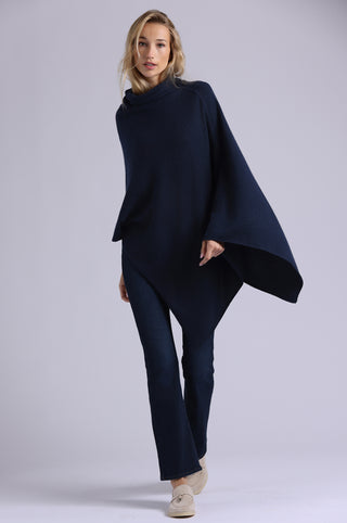 12 Gauge Cashmere Funnel Neck Ruana