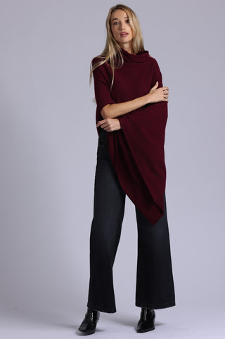 12 Gauge Cashmere Funnel Neck Ruana