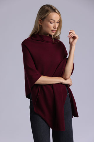 12 Gauge Cashmere Funnel Neck Ruana