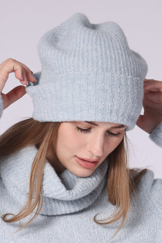 Luxe Boucle Ribbed Beanie Hat