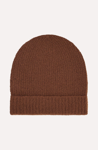 Luxe Boucle Ribbed Beanie Hat