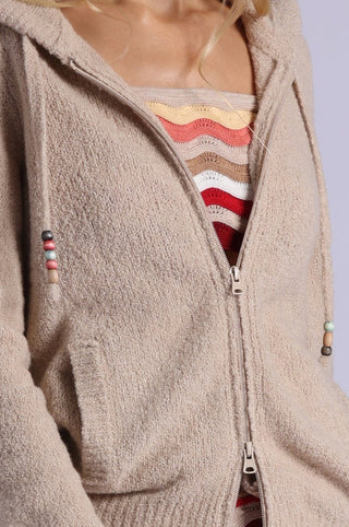 Boucle Double Zip Hoodie