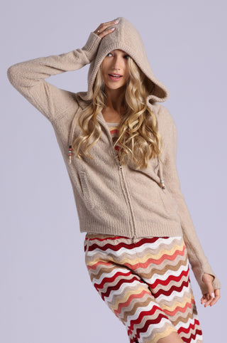 Boucle Double Zip Hoodie