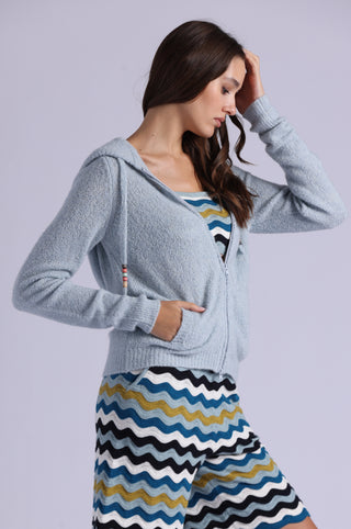 Boucle Double Zip Hoodie