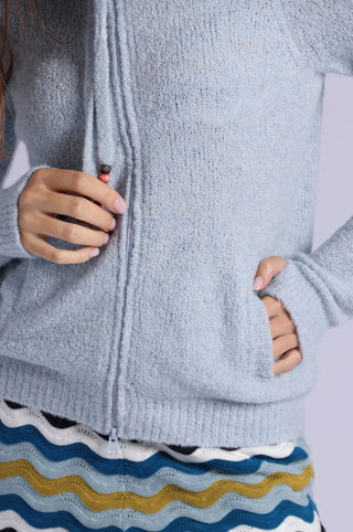 Boucle Double Zip Hoodie