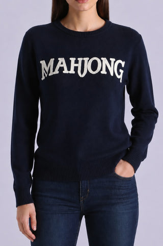 Mahjong Cotton Cashmere Embroidered Pullover