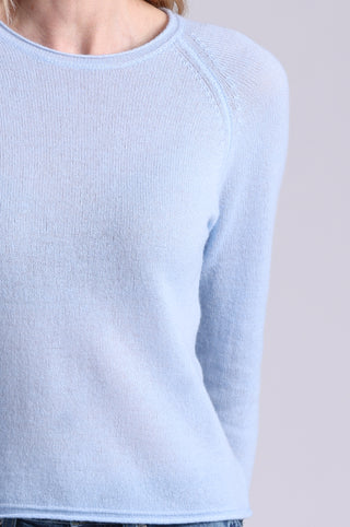 Sheer Luxury Cashmere Raglan Crew