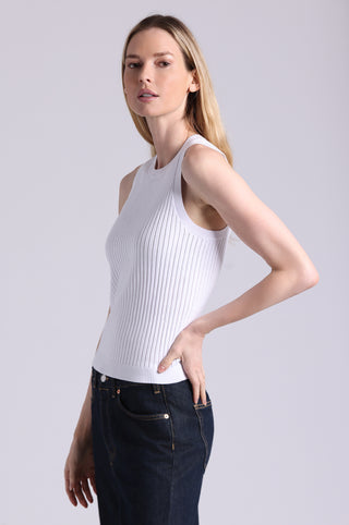 Viscose Ribbed Pointelle Tank