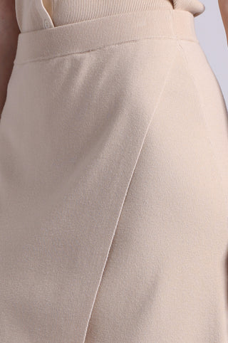 Viscose Overlap Panel Skirt