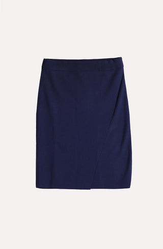 Viscose Overlap Panel Skirt