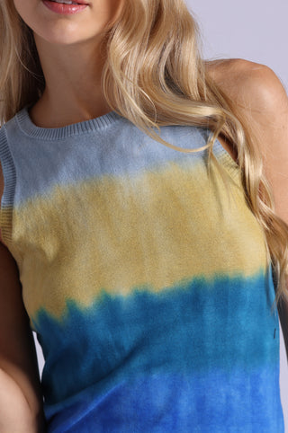 Ombre Gradient Crew Neck Tank