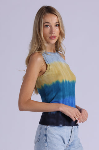 Ombre Gradient Crew Neck Tank