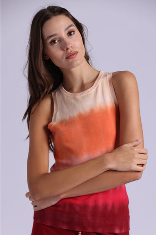 Ombre Gradient Crew Neck Tank
