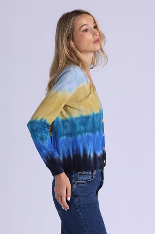 Ombre V Neck Cardigan