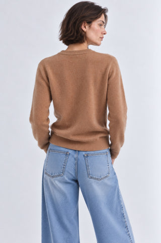 Rose Jacquard Crew