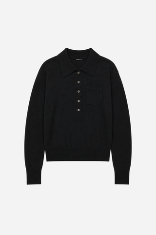 Cashmere Henley Polo with Pocket