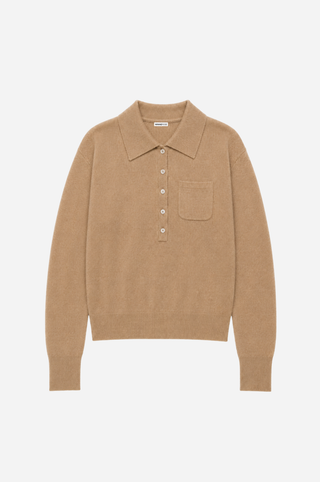 Cashmere Henley Polo with Pocket