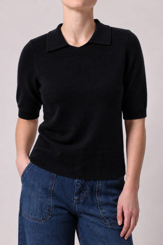Cashmere Short Sleeve Polo