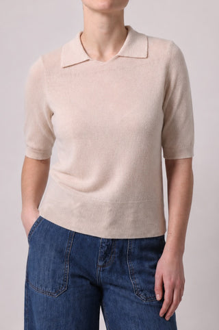 Cashmere Short Sleeve Polo